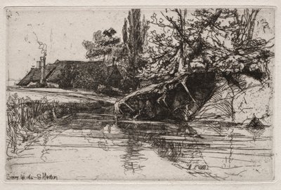 Das Wassergrabenhaus, 1865 von Francis Seymour Haden