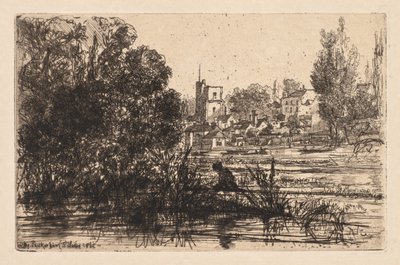 Twickenham Kirche, 1865 von Francis Seymour Haden