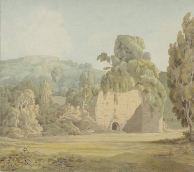 Eine efeubewachsene Ruine, späte 1780er-frühe 1790er Jahre von Francis Towne