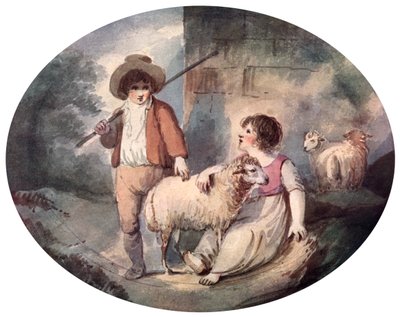 Die kleine Schäferin, 18. Jahrhundert, 1912 von Francis Wheatley