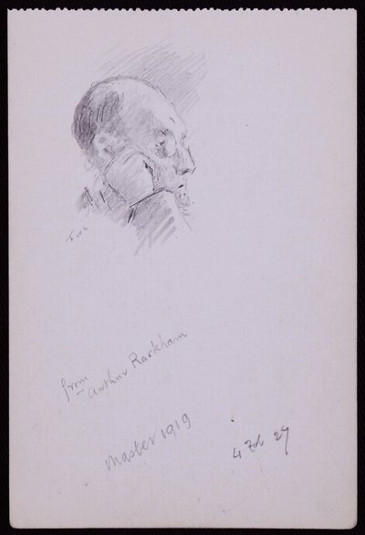 Porträt von Arthur Rackham von Francis Wilfred Lawson