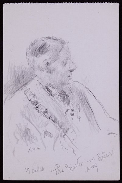 Porträt von FL Griggs von Francis Wilfred Lawson