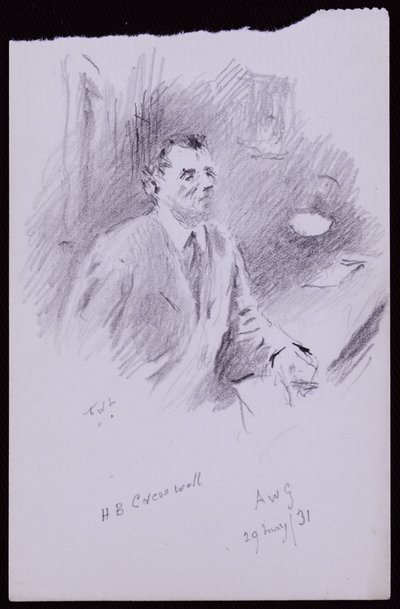 Porträt von HB Cresswell von Francis Wilfred Lawson