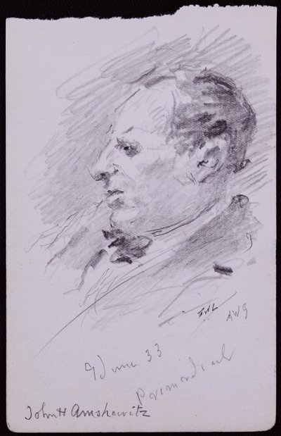 Porträt von John Amshewitz von Francis Wilfred Lawson