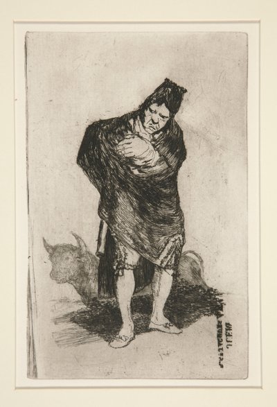 El embozado (Der verhüllte Mann) von Francisco de Goya