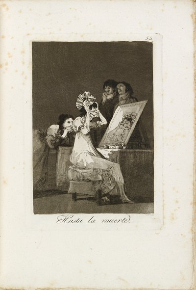 Hasta la muerte, 1799-1799 von Francisco de Goya