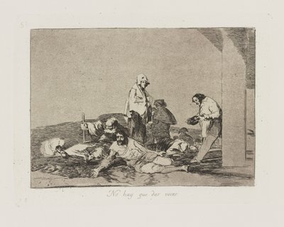 No hay que dar voces. von Francisco de Goya