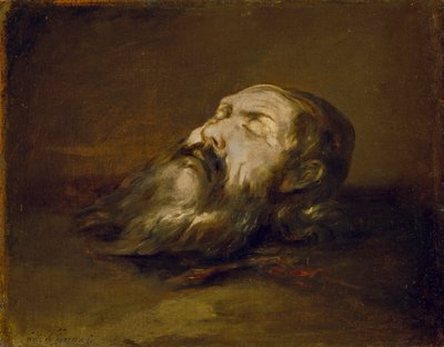 Kopf eines enthaupteten Heiligen von Francisco Herrera the Elder