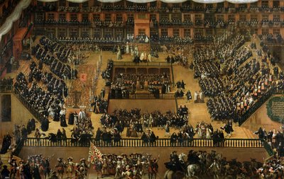 Auto-da-fé auf der Plaza Mayor von Francisco Rizi