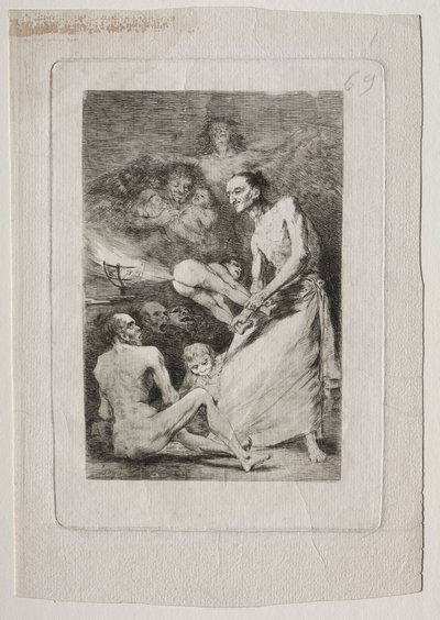 Caprichos: Blas, um 1799 von Francisco de Goya