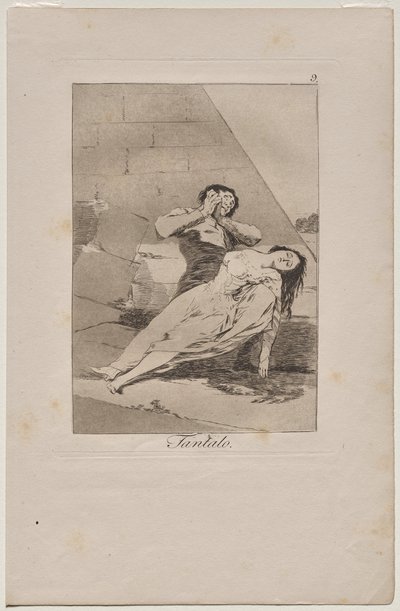 Caprichos: Tantalus von Francisco de Goya