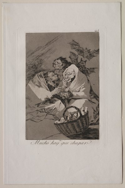 Caprichos: Es gibt viel zu saugen von Francisco de Goya