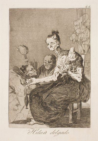 Sie spinnen schön von Francisco de Goya