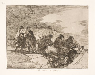 Sie wissen nicht wohin (70) von Francisco de Goya