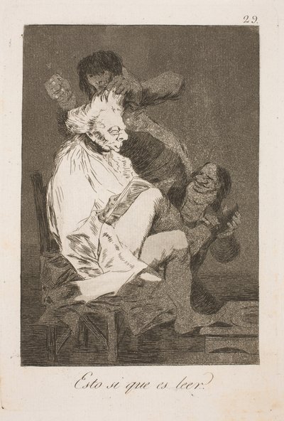 Das nennt man lesen von Francisco de Goya