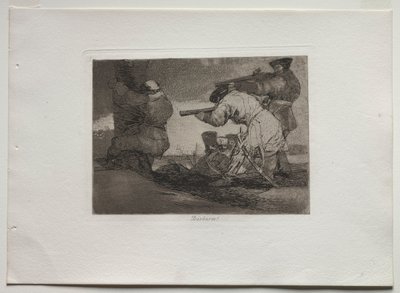 Die Schrecken des Krieges: Barbaren!, 1810-1820 von Francisco de Goya