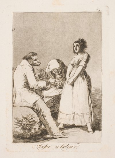 Lieber faulenzen von Francisco de Goya