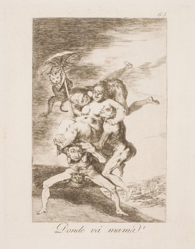 Wohin geht Mutter? von Francisco de Goya