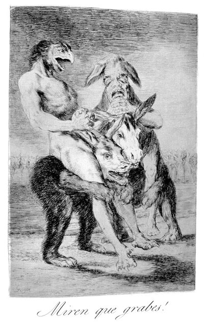 Schau, wie feierlich sie sind!, 1799 von Francisco de Goya