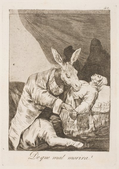 Tötet der Arzt oder die Krankheit ihn? von Francisco de Goya