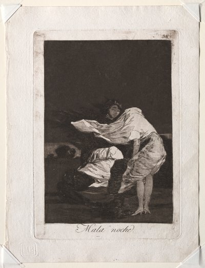 Die Caprichos: Eine schlechte Nacht von Francisco de Goya