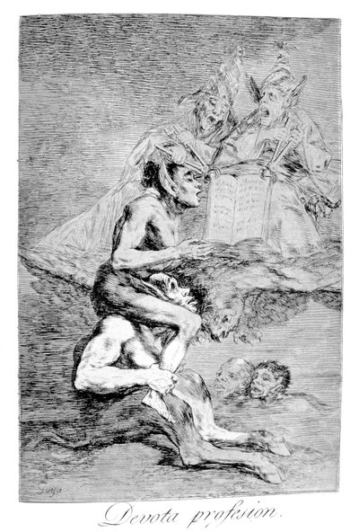 Das fromme Bekenntnis, 1799 von Francisco de Goya