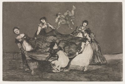 Die Sprichwörter: Weibliche Torheit von Francisco de Goya