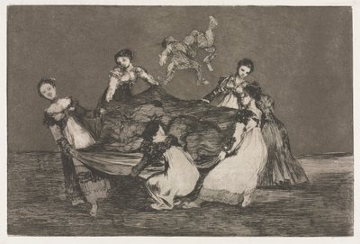 Die Sprichwörter: Weibliche Torheit von Francisco de Goya