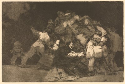 Die Sprichwörter: Allgemeine Torheit, 1864 von Francisco de Goya