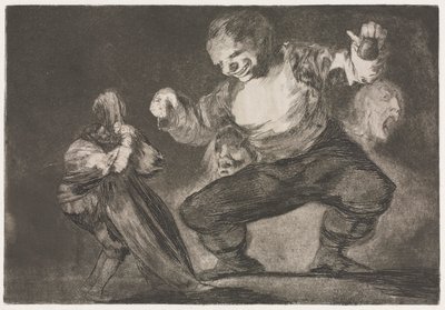 Die Sprichwörter: Einfaltspinsel von Francisco de Goya