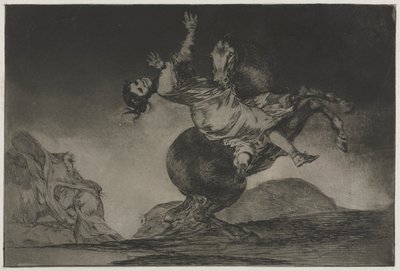 Die Sprichwörter: Der Pferdedieb von Francisco de Goya