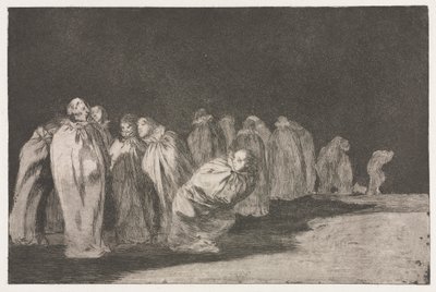 Die Sprichwörter: Die Männer in Säcken von Francisco de Goya