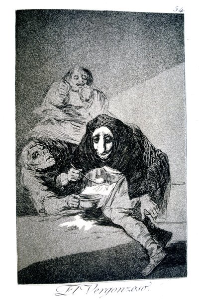 Der Schamhafte, 1799 von Francisco de Goya