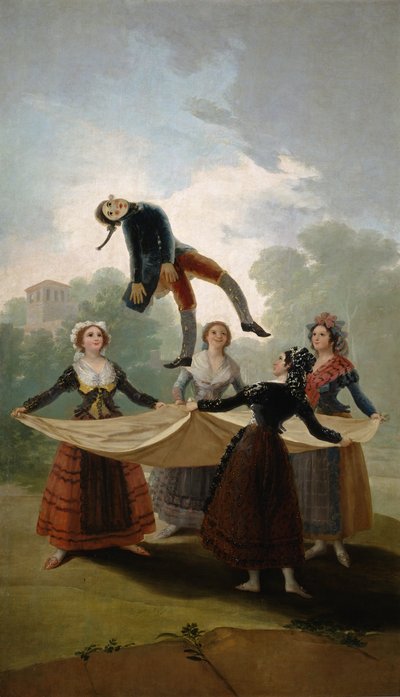 Der Strohmännchen El Pelele, 1791-1792 von Francisco de Goya