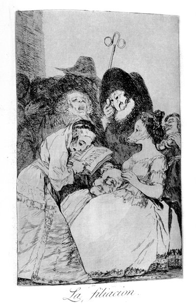 Die Abstammung, 1799 von Francisco de Goya