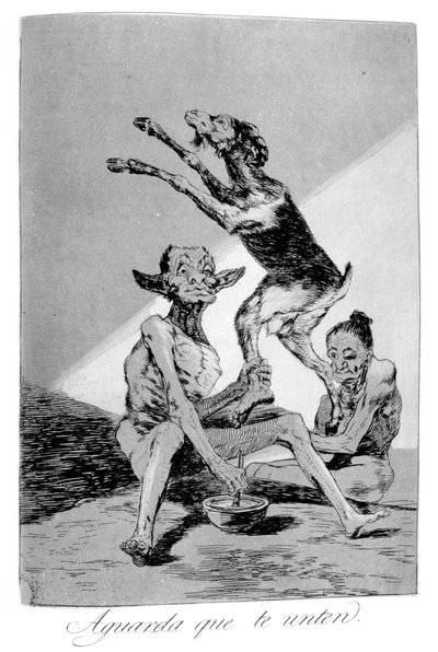 Warte, bis du gesalbt wurdest, 1799 von Francisco de Goya