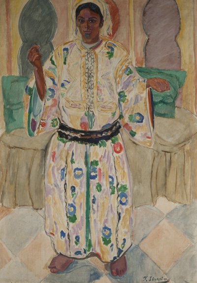 Frau wohnt von Francisco de Iturrino