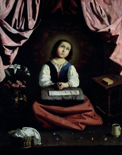 Die junge Jungfrau von Francisco de Zurbaran