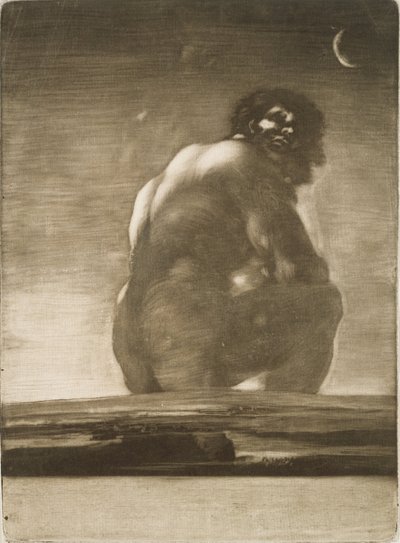 Sitzender Riese von Francisco de Goya