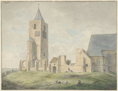 Ruine der Kirche in Warmond von Franciscus Andreas Milatz