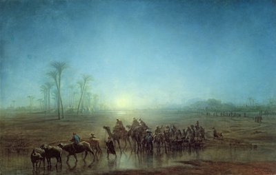 Karawane der Beduinen, 1863 von Francois Barry