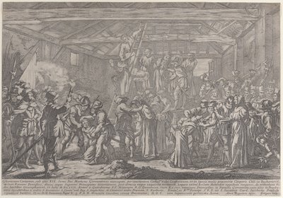 Die Märtyrer von Gorchum, 1630-87 von Francois Collignon