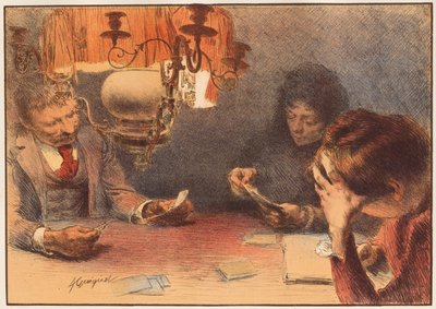 Die Lampe, 1899 von Francois Joseph Guiguet