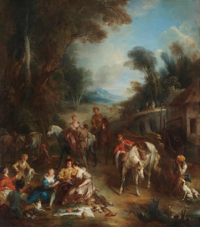 Eine Jagdgesellschaft von François Lemoyne