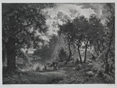 Nach dem Schauer von Francois Louis Francais