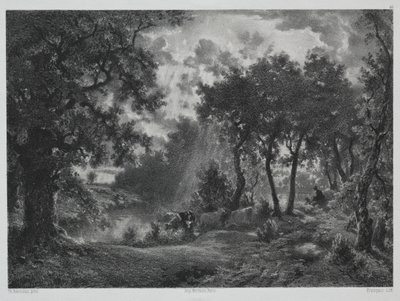 Nach dem Schauer von Francois Louis Francais