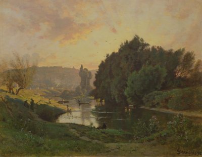 Szene von Bas-Meudon, 1892 von Francois Louis Francais
