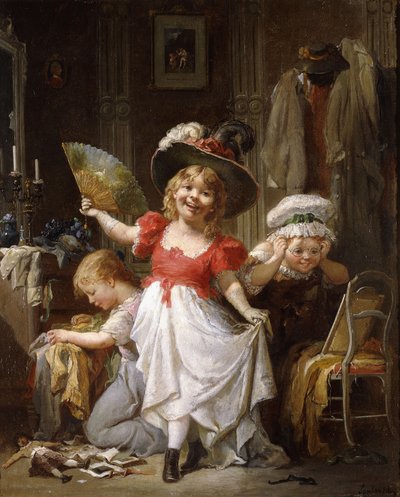 Sich Ankleiden von Francois Louis Lanfant de Metz