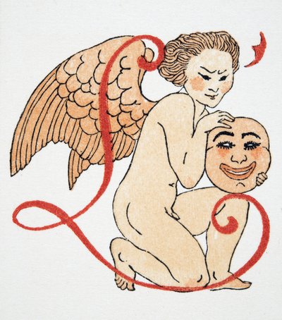Amor, veröffentlicht 1922 (Pochoir-Druck) von Francois Louis Schmied