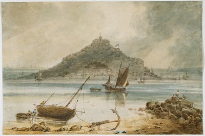 Mont St Michel, 1802 von Francois Louis Thomas Francia